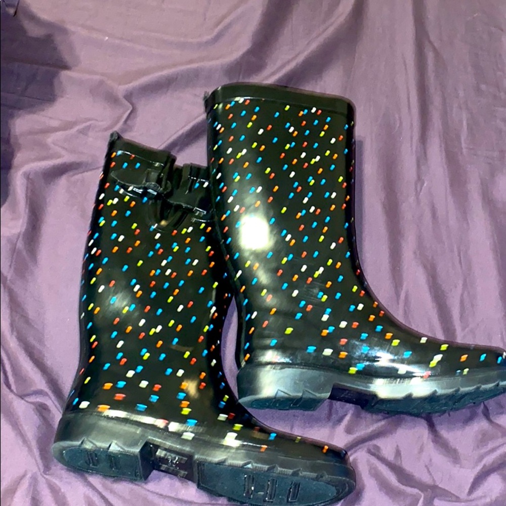 Polka Dot Rain Boots